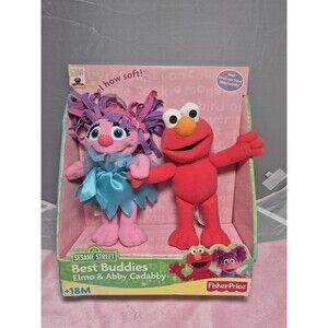 Very Rare 2007 Fisher Price: Best Buddies- Elmo & Abby Cadabby Plush Set B5